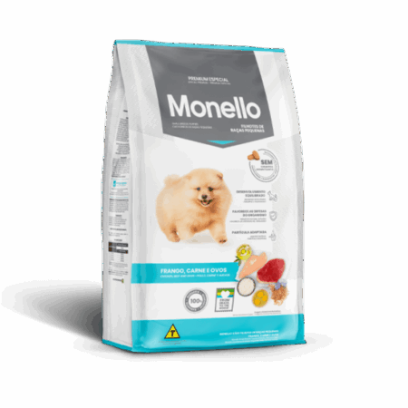 Monello Puppies Small Breeds Chicken, Beef and Eggs 1Kg