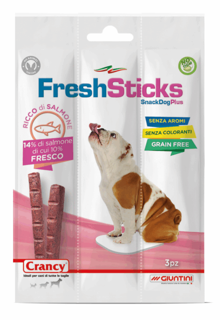 Crancy Dog Fresh Sticks Salmon30g