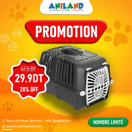 Cage Pratiko1 P. Plastique Noir