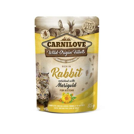 CARNILOVE POCHON KITTEN RABBIT 85gr