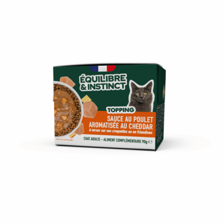 E&I TOPPING CHAT POULET-CHEDDAR 90gr