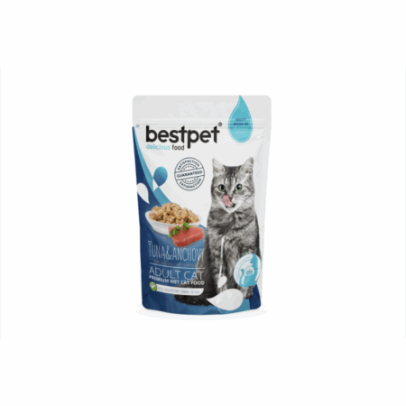 BESTPET POCHON TUNA & ANCHOVY 85gr