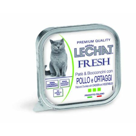 LECHAT Pate FRESH POULET/LEGUMES 100gr