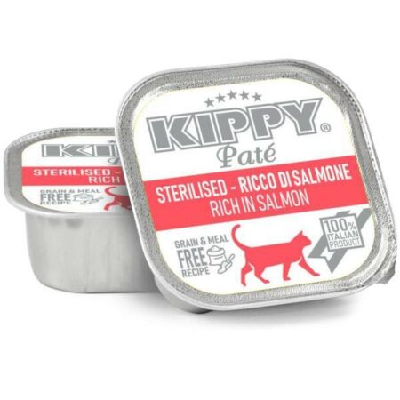 KIPPY PATE CHAT STERILISE SAUMON 90gr