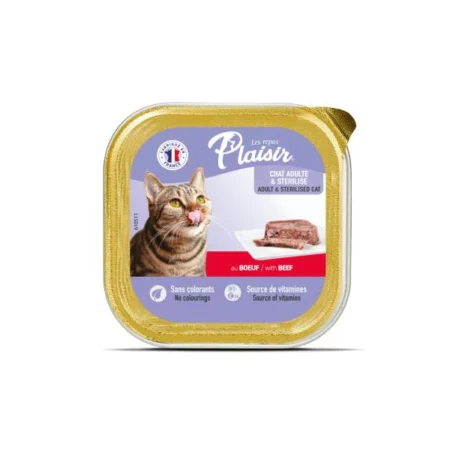PLAISIR Pate with beef 100gr BARQUETTE