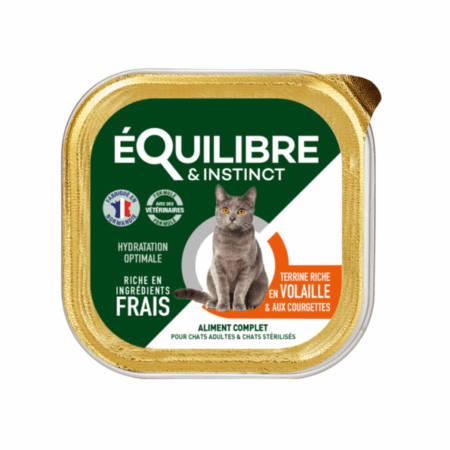 E&I BARQ VOLAILLE-COURGETTES CHAT STERIL BQ 85Ggr