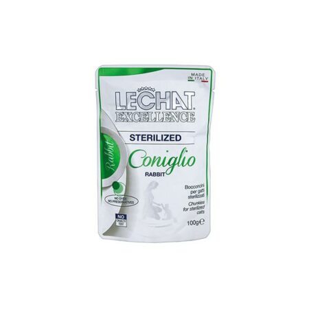 LECHAT POCHON STERILISE LAPIN 100gr