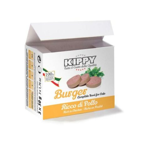 KIPPY BURGER CAT PATE POULET 3 X 50gr