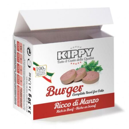 KIPPY BURGER CAT PATE BOEUF 3 X 50gr