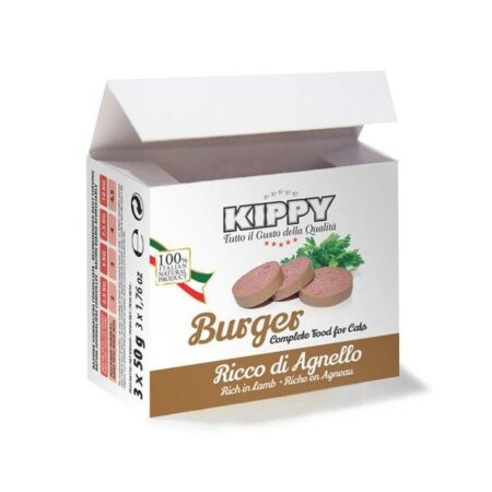 KIPPY BURGER CAT PATE AGNEAU 3 X 50gr