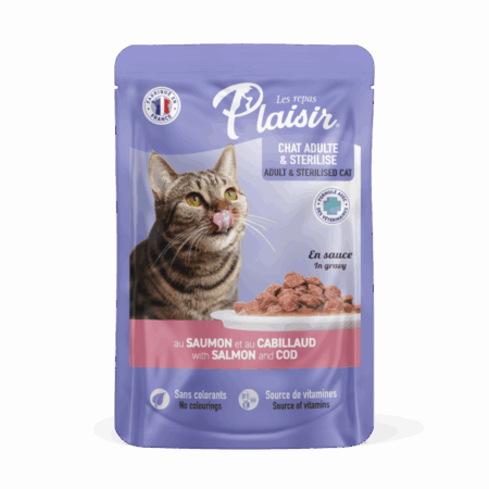 Plaisir Pochon with SALMON & COD in gravy 100g