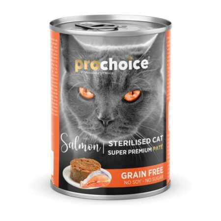 PROCHOICE GF PATE CHAT STERILLIZED SAUMON 400gr