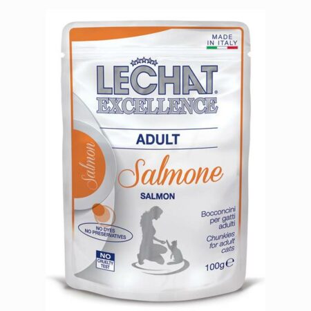 LECHAT POCHON ADULT SAUMON 100gr