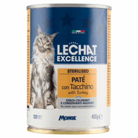 LECHAT EXC PÂTÉ STER DINDE 400Ggr