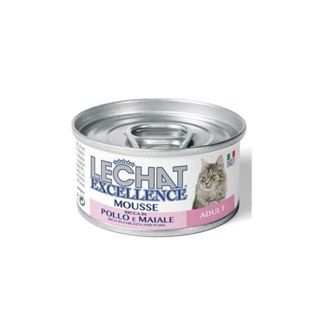 LECHAT BOITE EXC.MOUSSE ADU POUL/PR 85gr