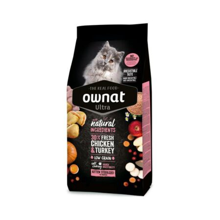 OWNAT ULTRA KITTEN STERILIZED CHICKEN AND TURKEY 1,5 Kg