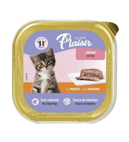 Plaisir Kitten with chicken 100gr Barquettes