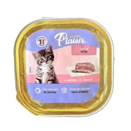 Plaisir Pate Kitten with Salmon 100gr Barquettes
