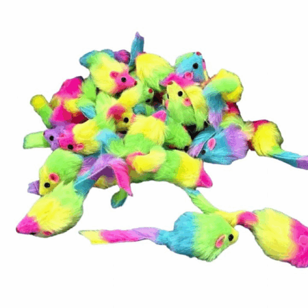 100pcs souris arc-en-ciel