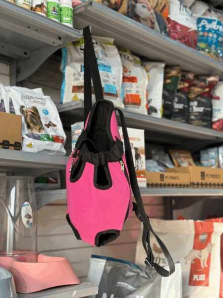 Sac Porte-Animal Ventral Confort Premium – Rose