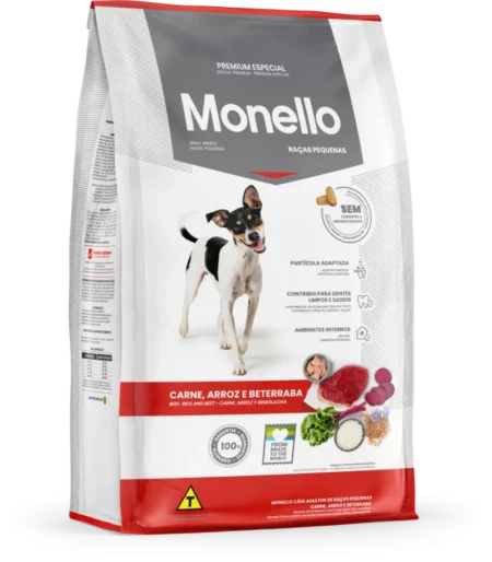 MONELLO SMALL ADUL DOGS CHICKEN RICE AND BEET 1KG