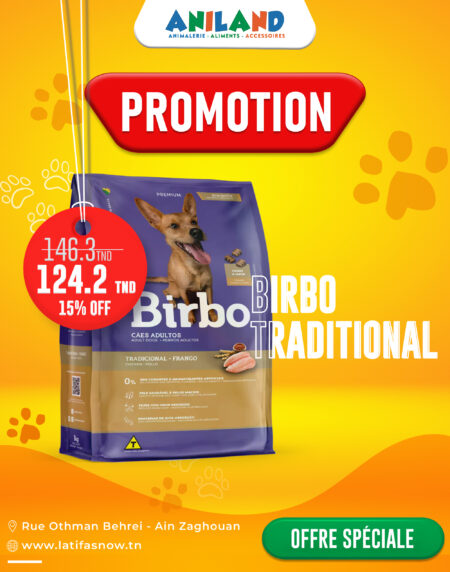 BIRBO ADULT DOGS TRADITIONAL CHICKEN 15KG
