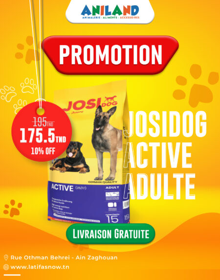 🐶 Josidog Active Adulte 15 kg – Croquettes Chien Énergie & Performance