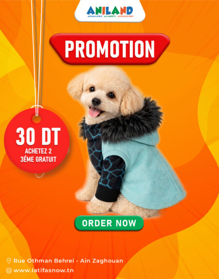 Manteau d’Hiver pour Chien avec Capuche et Fourrure
