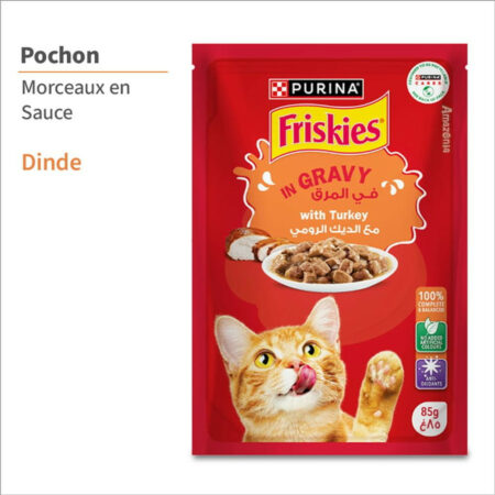 Friskies Pochon 85g in Gravy with Turkey