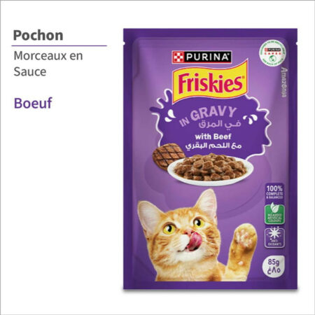 Friskies Pochon 85g in Gravy with Beef