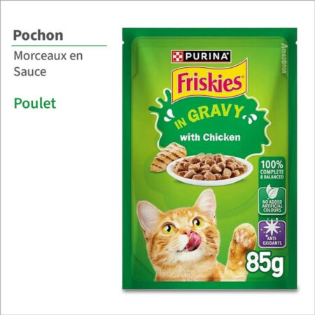 Friskies Pochon 85g in Gravy with Chicken
