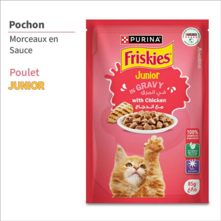 Friskies Pochon 85g in Junior Gravy with Chicken