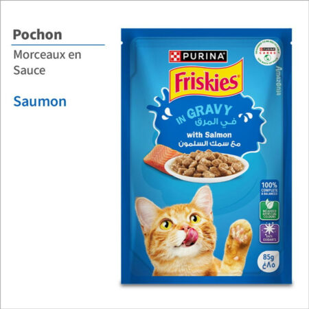 Friskies Pochon 85g in Gravy with Salmon